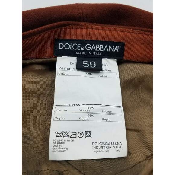 Dolce & Gabbana Suede Newsboy Cap - Picture 5 of 9